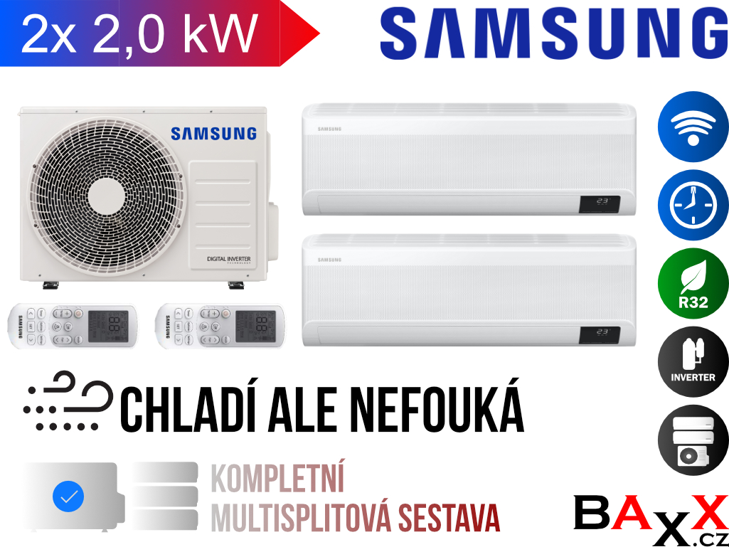 Samsung multisplit wind free comfort 2x1 2,0 kW